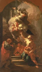 Der heilige Johannes von Nepomuk tröstet die Unterdrückten, ca. 1748